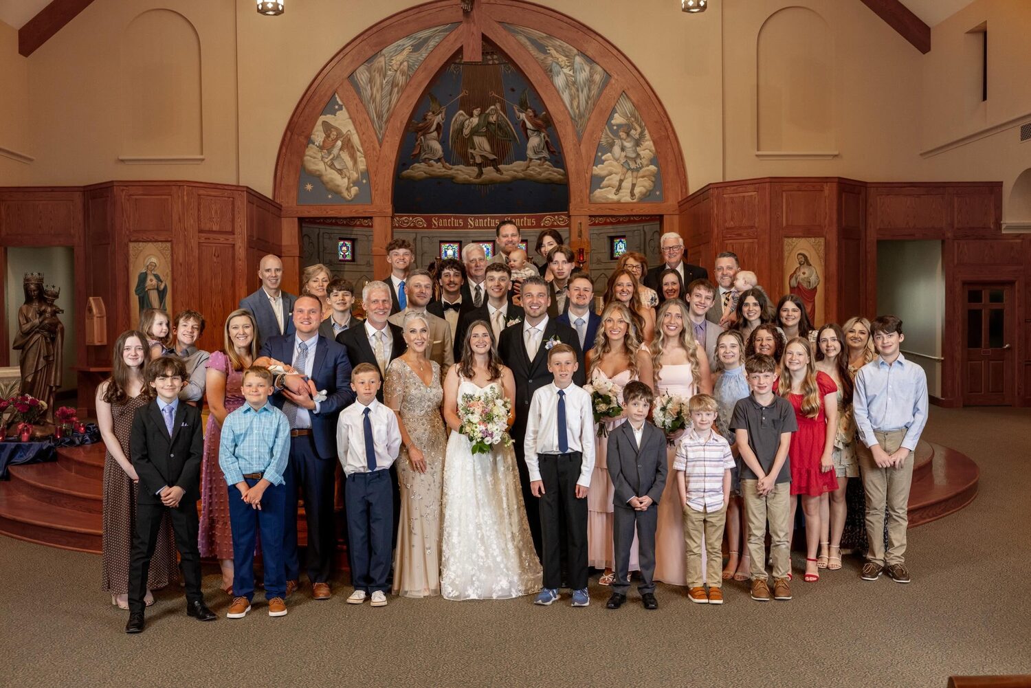 Brian H. Jean with his extended family